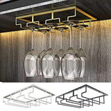 Under the cabinet hanging wine glass holder