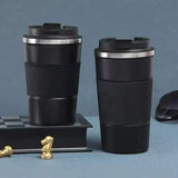 Stainless steel double walled coffee mug