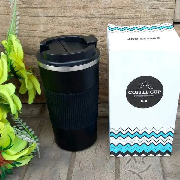 Stainless steel double walled coffee mug