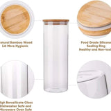 Glass storage jars with airtight lids
