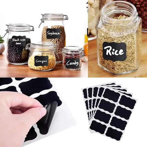 Re- usable jar stickers set of 80+ free Pen