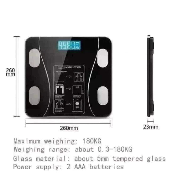 Digital Personal Weighing Scale Smart Body Composition BMI/Muscle Mass Monitor BMI Weighing Scale