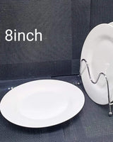 18 Piece Ceramic Dinner Set Plates Bowls Cups Porcelain Dinnerware Service for 6 Dishwasher Safe