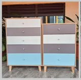 Solid Wooden Side Cabinet/ Chest of Drawer