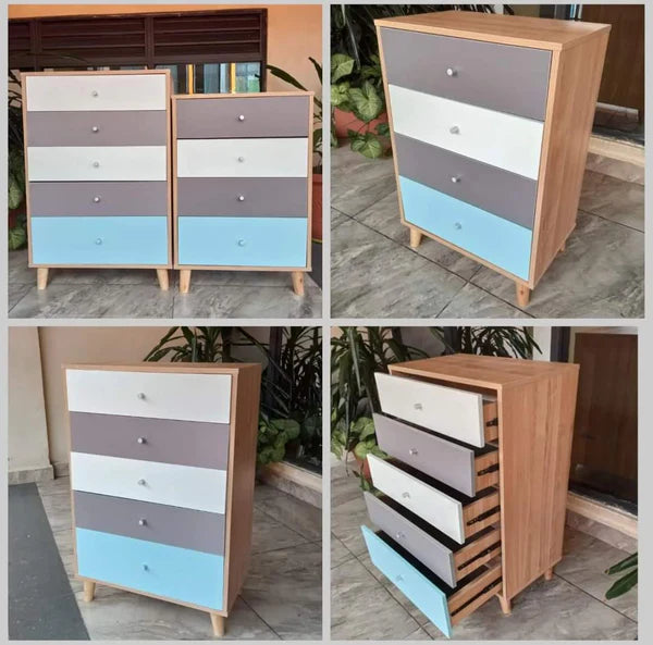 Solid Wooden Side Cabinet/ Chest of Drawer