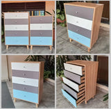 Solid Wooden Side Cabinet/ Chest of Drawer