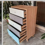 Solid Wooden Side Cabinet/ Chest of Drawer