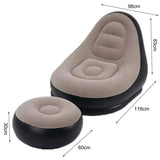 Inflatable Deluxe Lounge Seat +Foot Rest + free electric pump