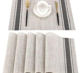 6pcs Heat resistant pvc placemats