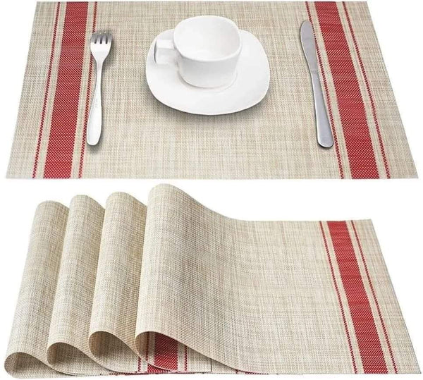 6pcs Heat resistant pvc placemats