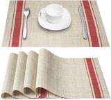 6pcs Heat resistant pvc placemats