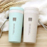 Wheat straw fiber coffee cup