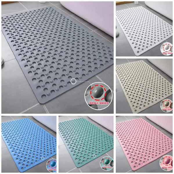 Large Non-Slip Bathroom Mat – Soft Anti-Slip Bath & Shower Floor Mat with Non-Skid Backing