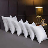 Cushion Set: 4 Boho Woven Cushion Covers and 4 Fibre Filled Inserts 45x45cm