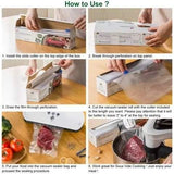 3pcs Vacuum Food sealer rolls BPA free commercial grade bag rolls