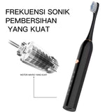 Electric toothbrush with 3replacement heads