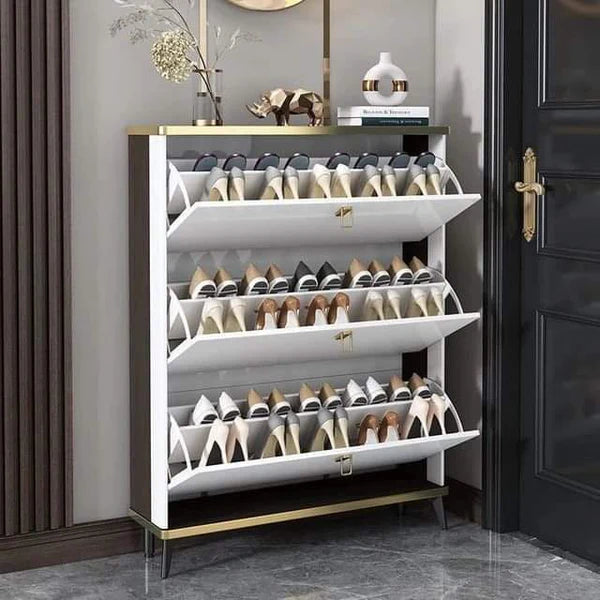 Bucket Flip Shoe Cabinet (Double Layer)