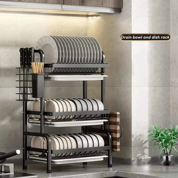 3 Tier dish storage rack
