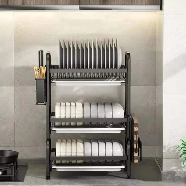 3 Tier dish storage rack
