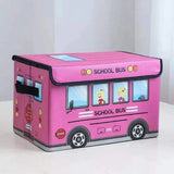 Cartoon Themed Foldable Toy Basket