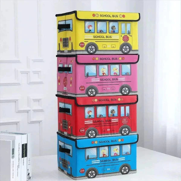 Cartoon Themed Foldable Toy Basket