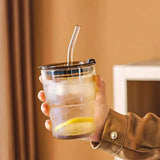 Glass Summer Cup with Leather Cover 450ml