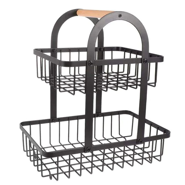 Nordic Fruit Rack with a Bamboo Handle