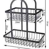 Nordic Fruit Rack with a Bamboo Handle
