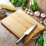 Sharp Kitchen Set: 6 Piece Knife Set with Scissors, 2 Piece Sharpening Stone and Bamboo Chopping Board
