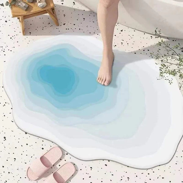 Absorbent Irregular Bathroom Mats