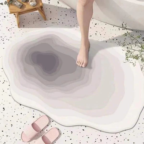 Absorbent Irregular Bathroom Mats