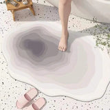 Absorbent Irregular Bathroom Mats