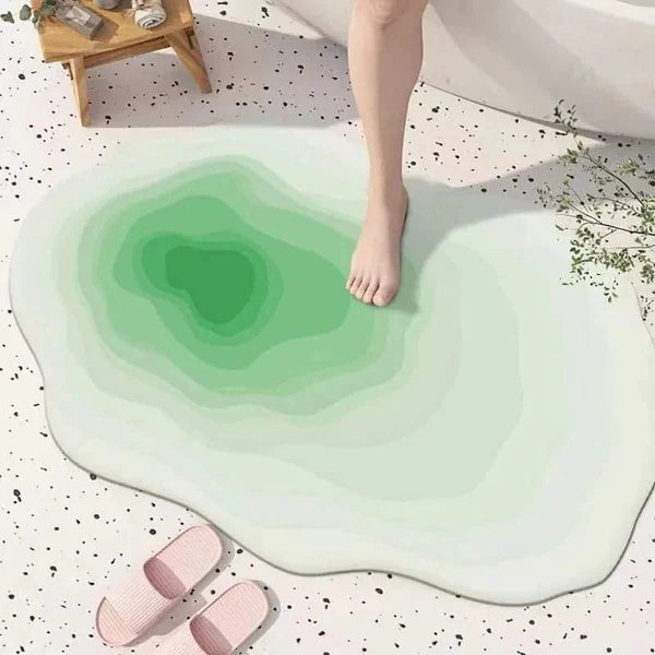 Absorbent Irregular Bathroom Mats