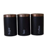 3-in-1 Alloy Canister Set for Tea, Coffee & Sugar Airtight Metal Kitchen Jars Stylish Pantry Organizers for Home, Office & Gifting in Kenya