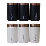 3-in-1 Alloy Canister Set for Tea, Coffee & Sugar Airtight Metal Kitchen Jars Stylish Pantry Organizers for Home, Office & Gifting in Kenya