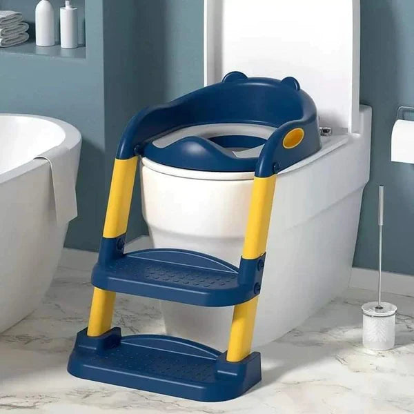 Toddler Set: Potty Training Ladder Seat and Folding Step Stool