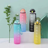 1Litre Motivational water bottle without a straw