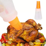 Silicon oil bottle with attached Silicon brush
