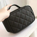 Double Layer Waterproof Makeup & Toiletry Organizer Bag | Travel Cosmetic Storage Case