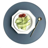 6pcs Round leather placemats