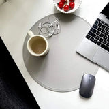 6pcs Round leather placemats