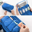 Travel Underwear & Accessories Organizer |  Multi-Compartment Packing Bag