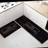 2pcs Rubber bottom kitchen mats