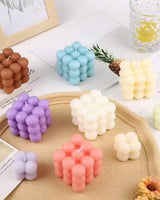 3D Non-stick Bubble Cube Candles Silicone Mold