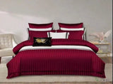 Bed Refresh 7x8: Cotton Satin Duvet Cover Set and 7x8 Bedsheet Set