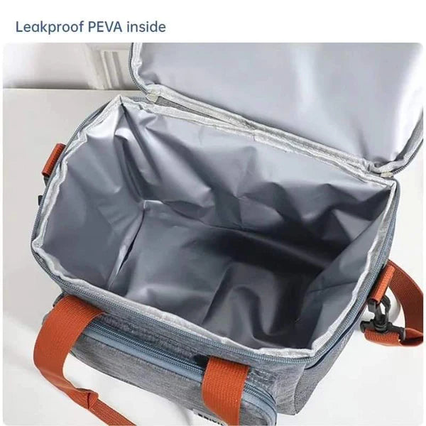 Double Compartment Insulated Lunch bag