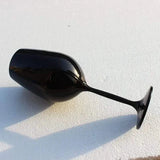 6pcs Black Glass Goblets