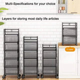 Rotating Multifunctional Storage Rack with wheels
