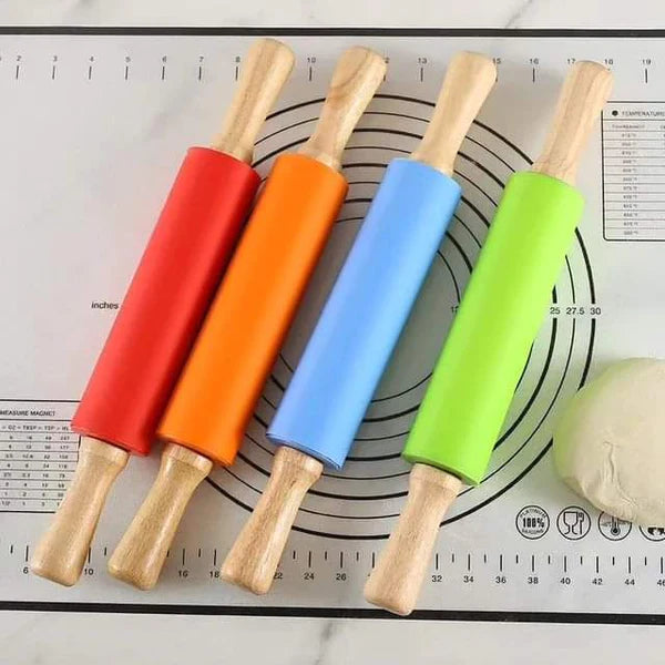 Silicone Rolling Pin & Dough Maker – Non-Stick Baking & Pastry Roller