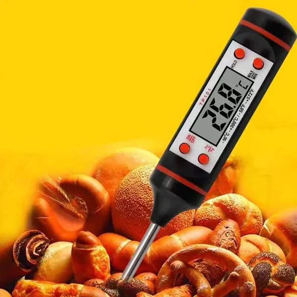 Grill Master Kit: Canvas Chef Apron, Digital Food Thermometer and Marinade Injector